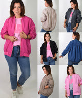 BOMBERjacke | Oversized | mit Raffung auf RT | 7 Farben