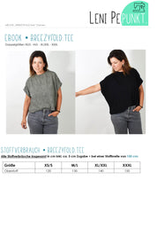 176 BREEZYFOLDtee Schnittmuster leni pepunkt STOFFVERBRAUCH