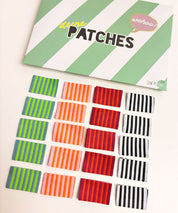 25 PATCH BUNDLE STRIPES vertikal Webetikett 4 Fbn a 5 - 1