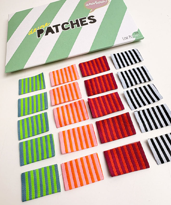 25 PATCH BUNDLE STRIPES vertikal Webetikett 4 Fbn a 5 - 2