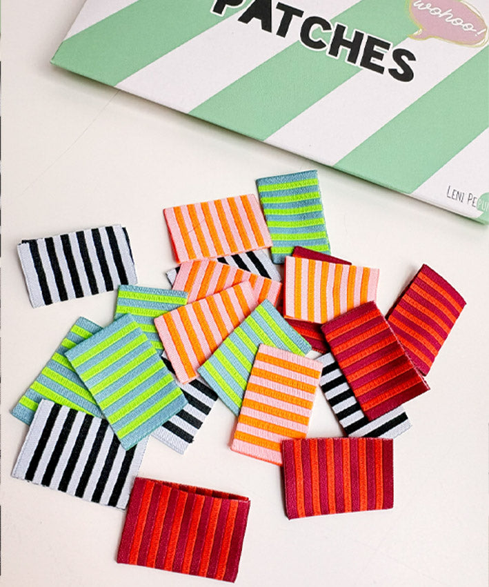 25 PATCH BUNDLE STRIPES vertikal Webetikett 4 Fbn a 5 - 4