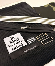 Nähpaket BESTIE.bag | Kord Schwarz | NP-B103