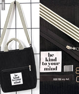 Nähpaket BESTIE.bag | Kord Schwarz | NP-B103