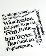Bügelbild SET | REISE.set in Schwarz