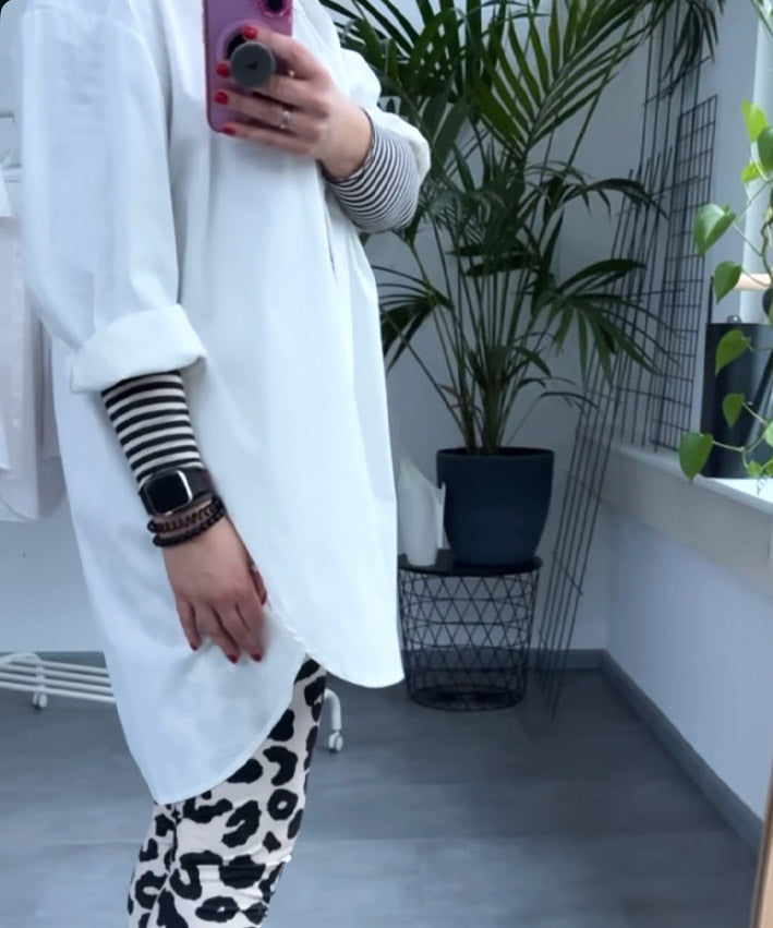 BW Bluse Cremeweiss LANG