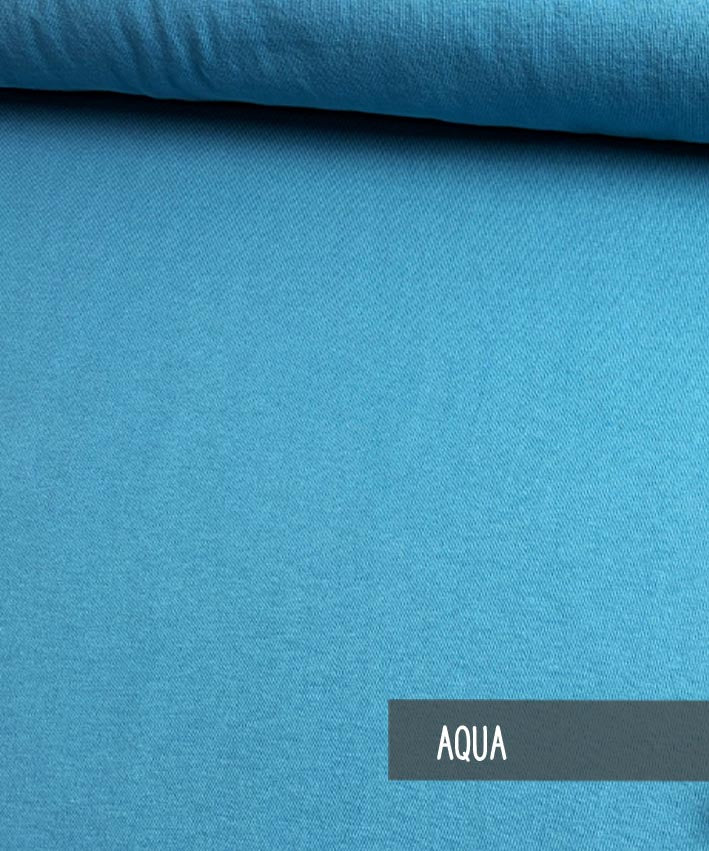 Baumwoll Jersey aqua leni pepunkt