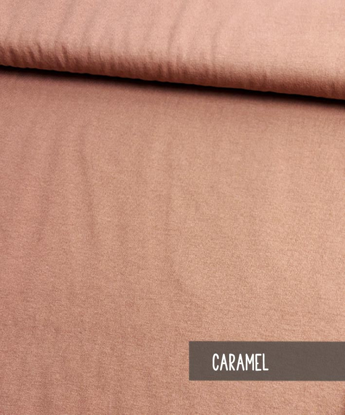 Baumwoll Jersey caramel leni pepunkt