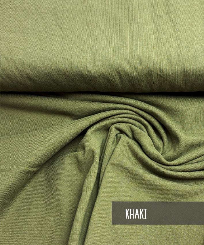 Baumwoll Jersey khaki 2 leni pepunkt