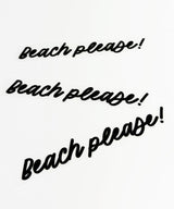 Bügelbild | Beach Please! | schwarz