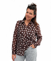 Bluse Dots durchscheinend Teaser 2