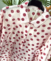 Bluse Dots durchscheinend Teaser 6