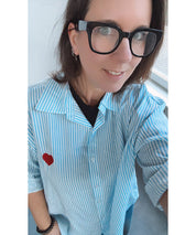 Bluse Streifen blau_weiss Herz Stickerei 1