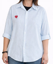 Bluse Streifen blau_weiss Herz Stickerei 3