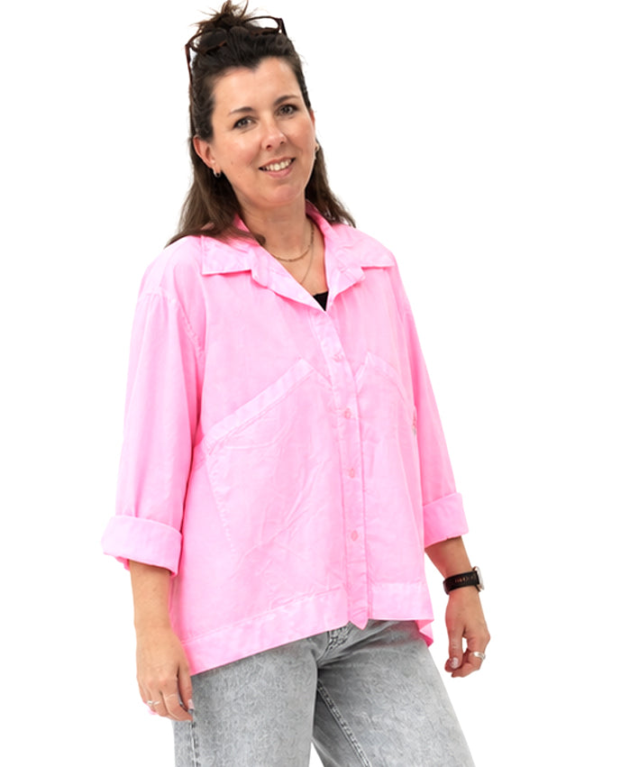 Bluse mit groer Tasche Teaser 1