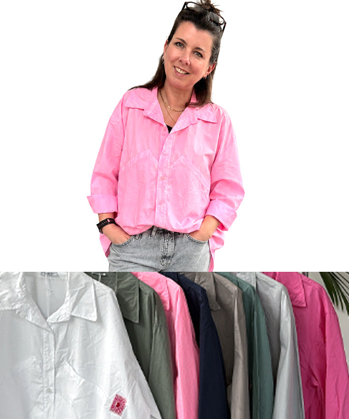 Bluse mit groer Tasche Teaser 7
