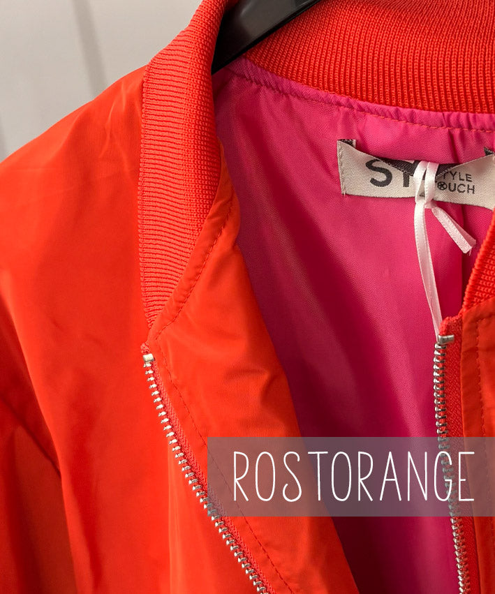 Bomberjacke regular Teaser Rostorange