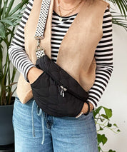 CROSSBODYmuff Stepper doublesided Schwarz 2