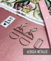 CUBEbag Materialset MeatallicKunstleder altrosa 2