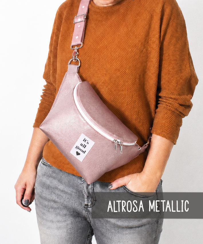 CUBEbag Materialset MeatallicKunstleder altrosa 3