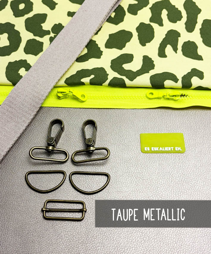 CUBEbag Materialset MeatallicKunstleder taupe 2