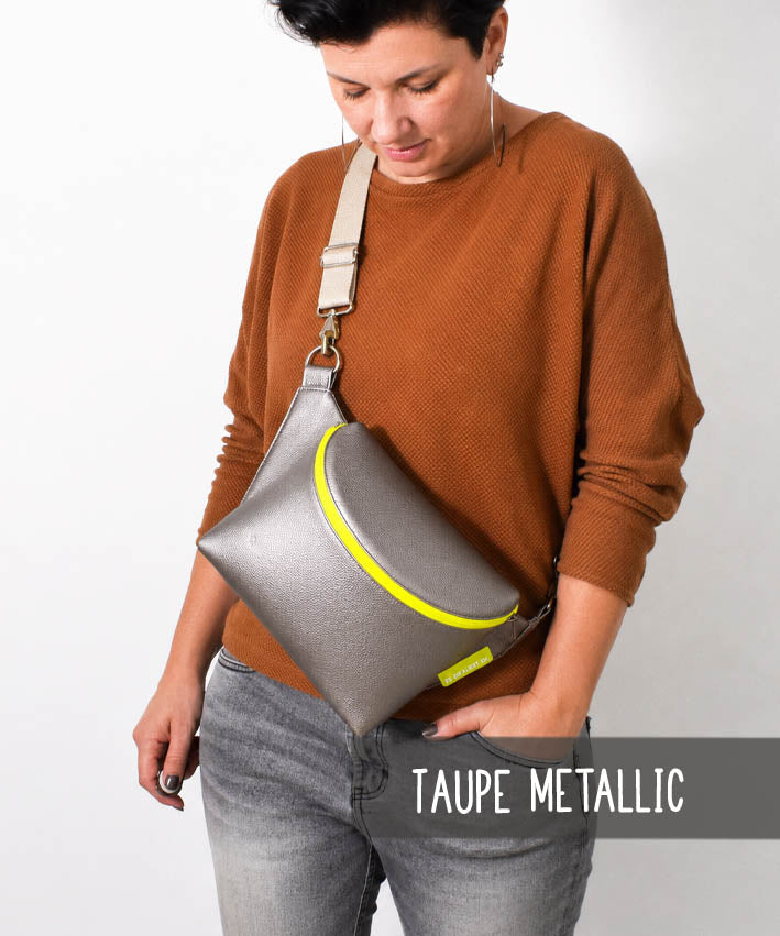 CUBEbag Materialset MeatallicKunstleder taupe 3