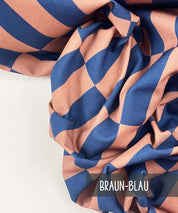 Canvas Square braun-blau 2