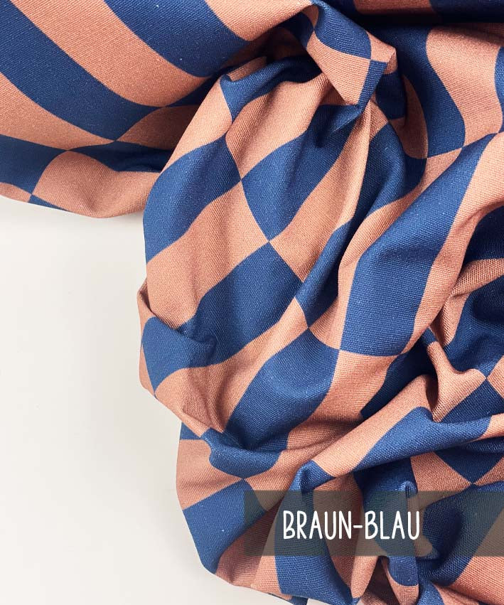 Canvas Square braun-blau 2