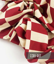 Canvas Square ecru-rot 2