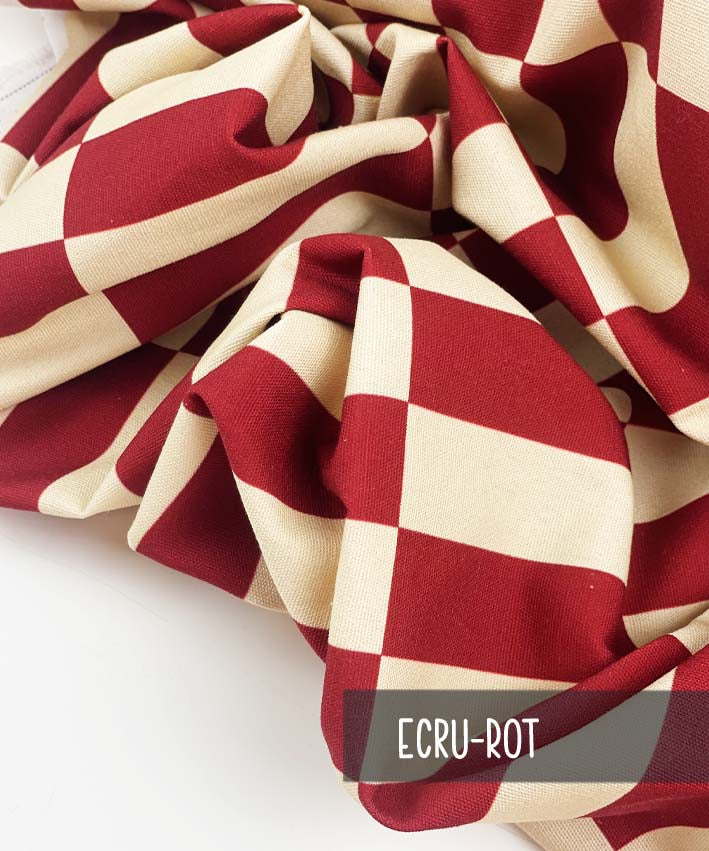Canvas Square ecru-rot 2