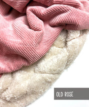 Cord Fellrckseite gesteppt rosa 2