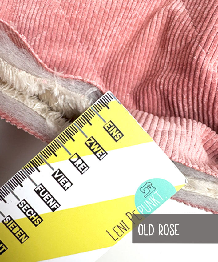 Cord Fellrckseite gesteppt rosa 3