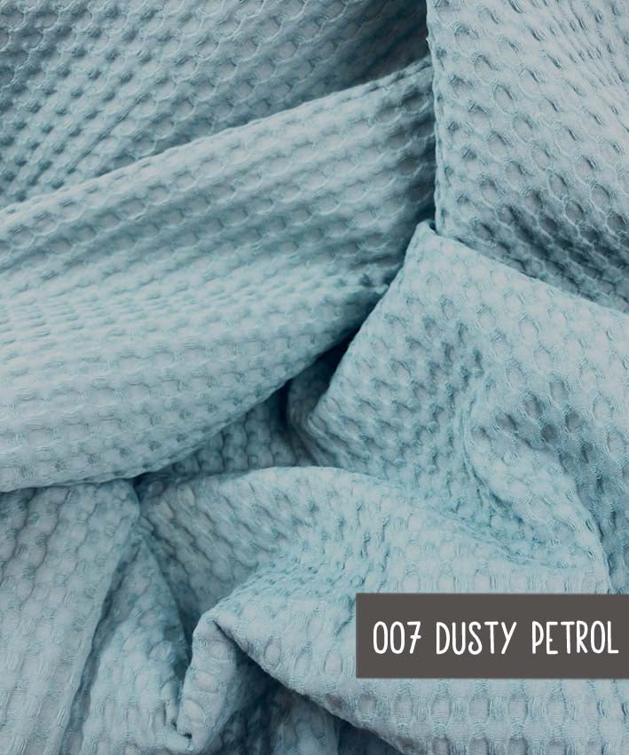 Cotton-Waffle-Dusty-Petrol-leni-pepunkt