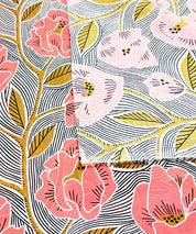 Cotton Voile Poppies -2 leni pepunkt