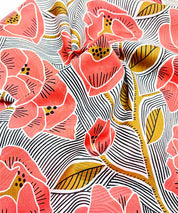 Cotton Voile Poppies -3 leni pepunkt