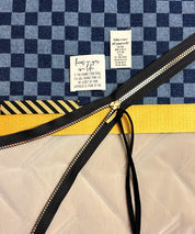 DIY Set NP718 SUNSETtotebag JeansKaro x Gold a