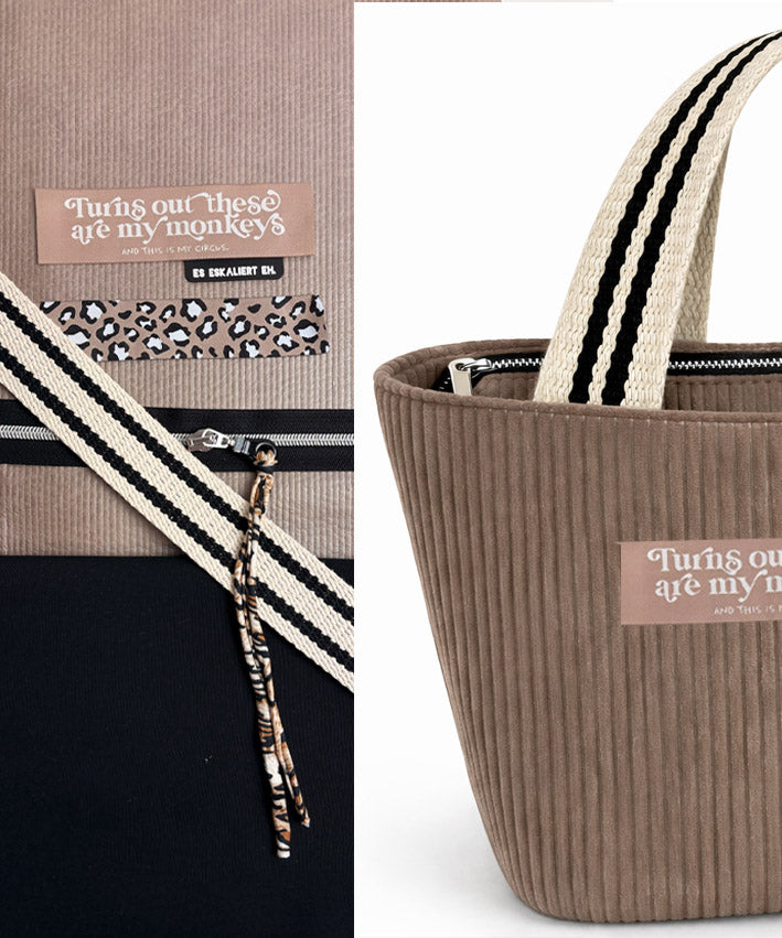 DIY Set NP721 SUNSETtotebag Cord gummiert-beige 3aa