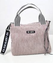 DIY Set NP724 SUNSETtotebag Breitcord Flamingorosa 2