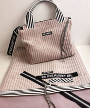 DIY Set NP724 SUNSETtotebag Breitcord Flamingorosa 5