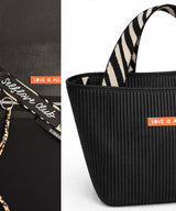 Nähpaket SUNSET.totebag | Cord beschichtet, Schwarz | NP716