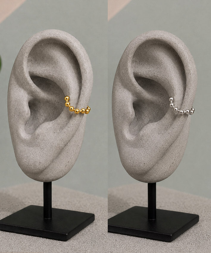 EarCuff Kugeln gold_silber