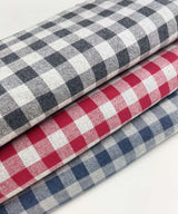Flanell | Blusenstoff | Baumwolle gewebt | KAROS GRAU | 3 Farben