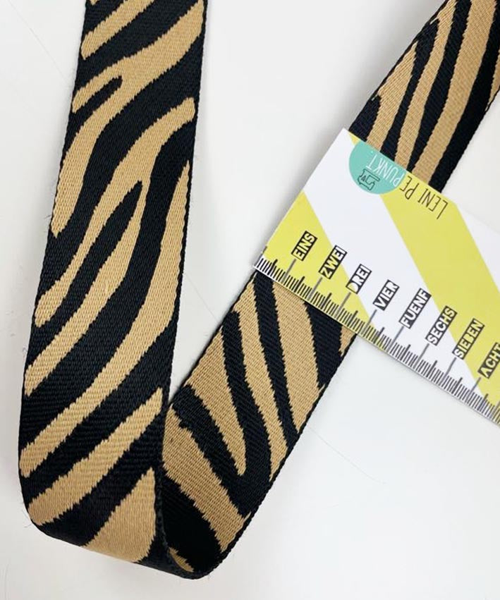Gurtband-4-cm-WILDLIFE-gold-schwarz-1