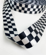 Webbing | shiny | checkered flag | 4 cm