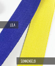 Gurtband-uni-4-cm-Lila-Sonnengelb-leni-pepunkt