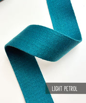 Gurtband uni 4cm1 light petrol