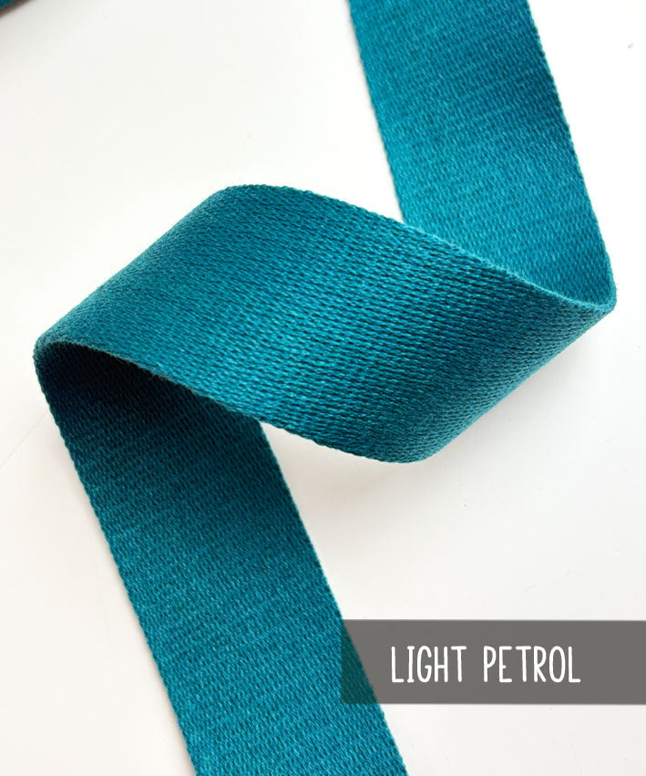 Gurtband uni 4cm1 light petrol