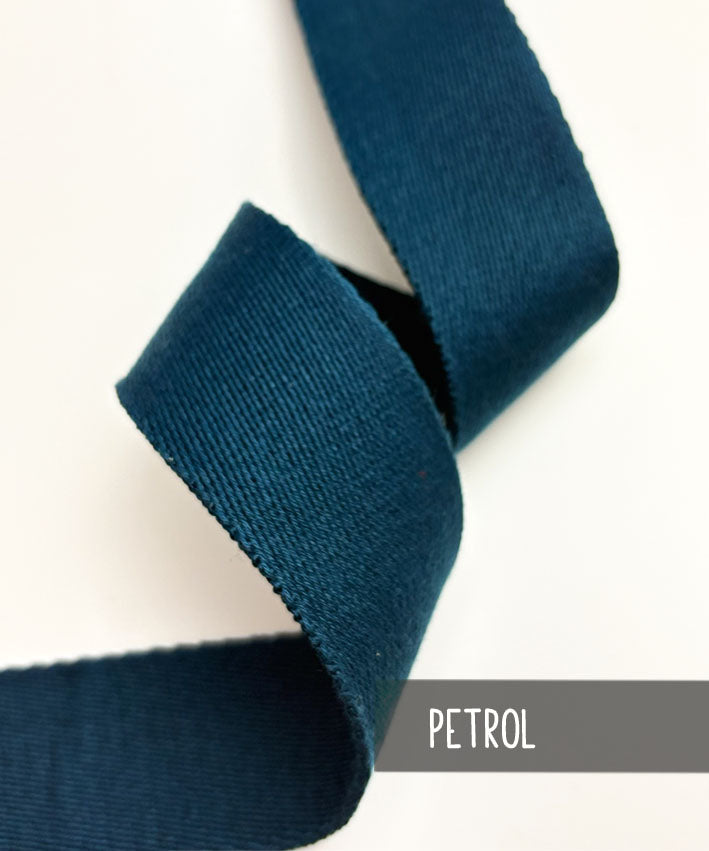 Gurtband uni 4cm1 petrol