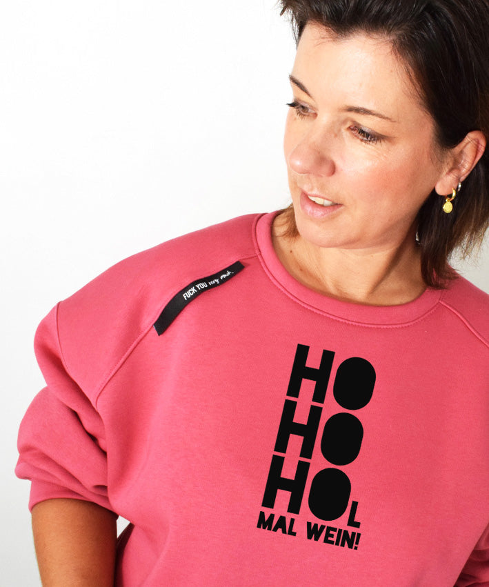 HOHOHOl mal Wein - auf FAKEraglanSWEATER Shop Teaser