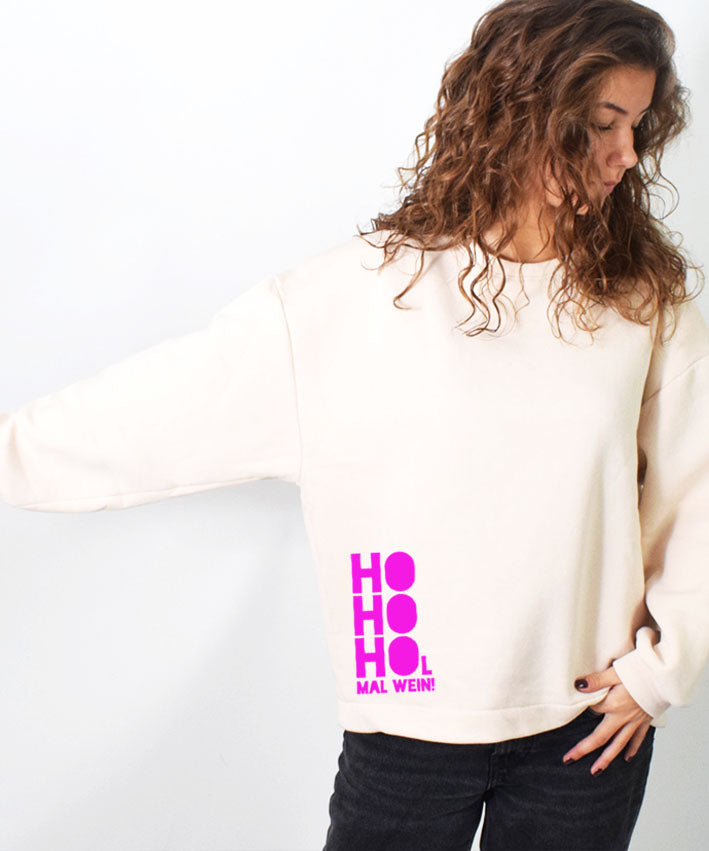 HOHOHOl mal Wein - auf UNISEXoversizedSWEATER Teaser 3
