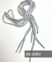 Hoodiekordel Gun Metal Grau